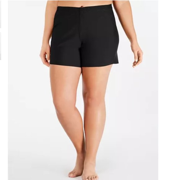 Island Escape Other - NWT Island Escape Swim Shorts Black Plus 24W